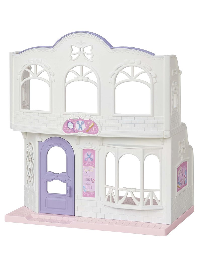 Sylvanian Families - Pony's Hair Salon Playset |Two-Story Salon with Hair Styling Accessories, Dresser, Shampoo Basin, and More | Includes Pony Girl Figure | Ages 3 & Up - Image 1