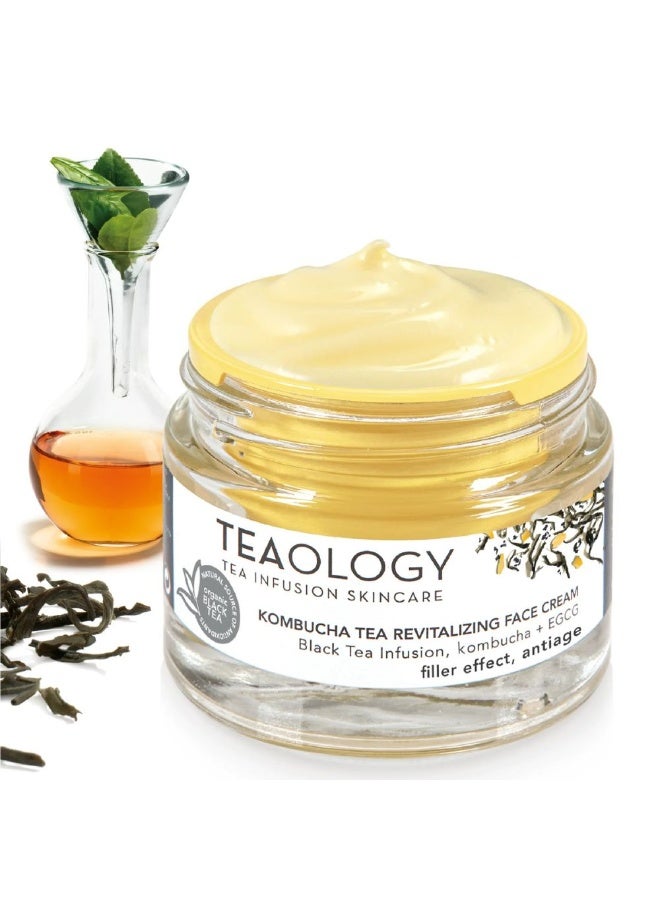 تيولوجي كريم الوجه المنعش من شاي الكومبوتشا من تيولوجي بتأثير حشو 50 مل - Image 4