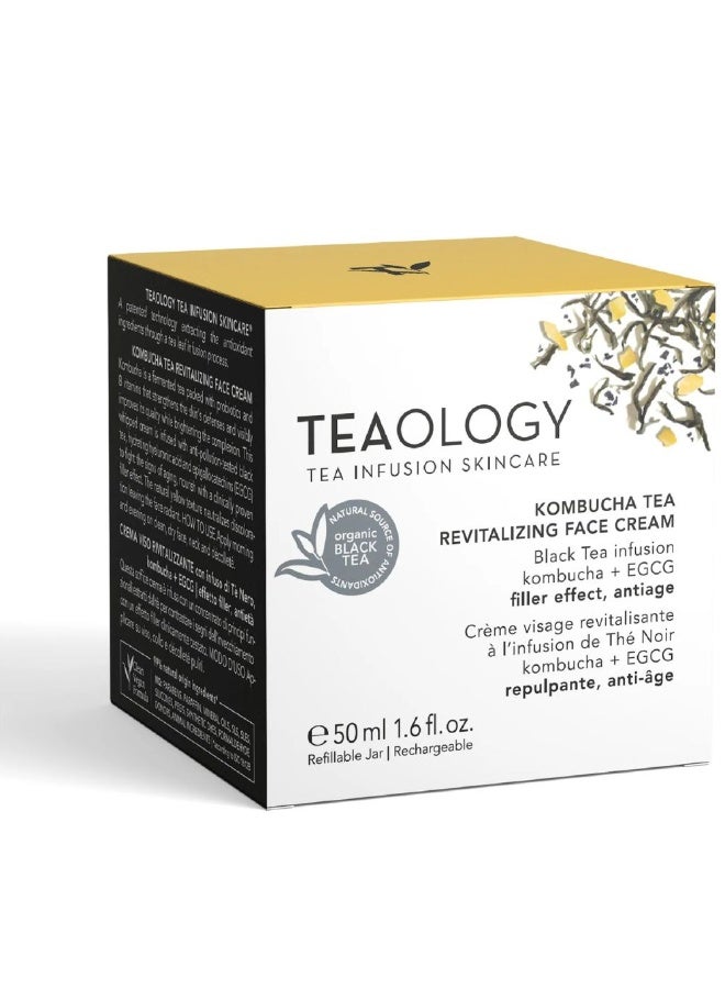 تيولوجي كريم الوجه المنعش من شاي الكومبوتشا من تيولوجي بتأثير حشو 50 مل - Image 3