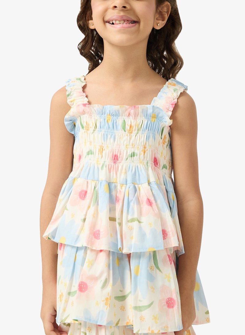 Pinata Floral Smocked Tier Dress - Image 3