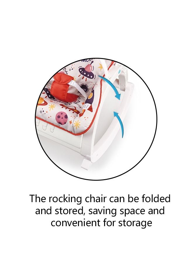 JSAITOYS Toddler Baby Portable Rocking Chair With Music Baby Rocker - Image 2