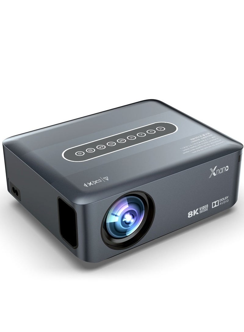 Xnano Ultra HD Projector X1 1080P Resolution 8K 300ANSI Dolby Sound Dual Band WiFi Correction Four-Point Anti-Aliasing Image Enhancement Sharpening Treatment Bluetooth 5.0 Wireless Projection - Image 1