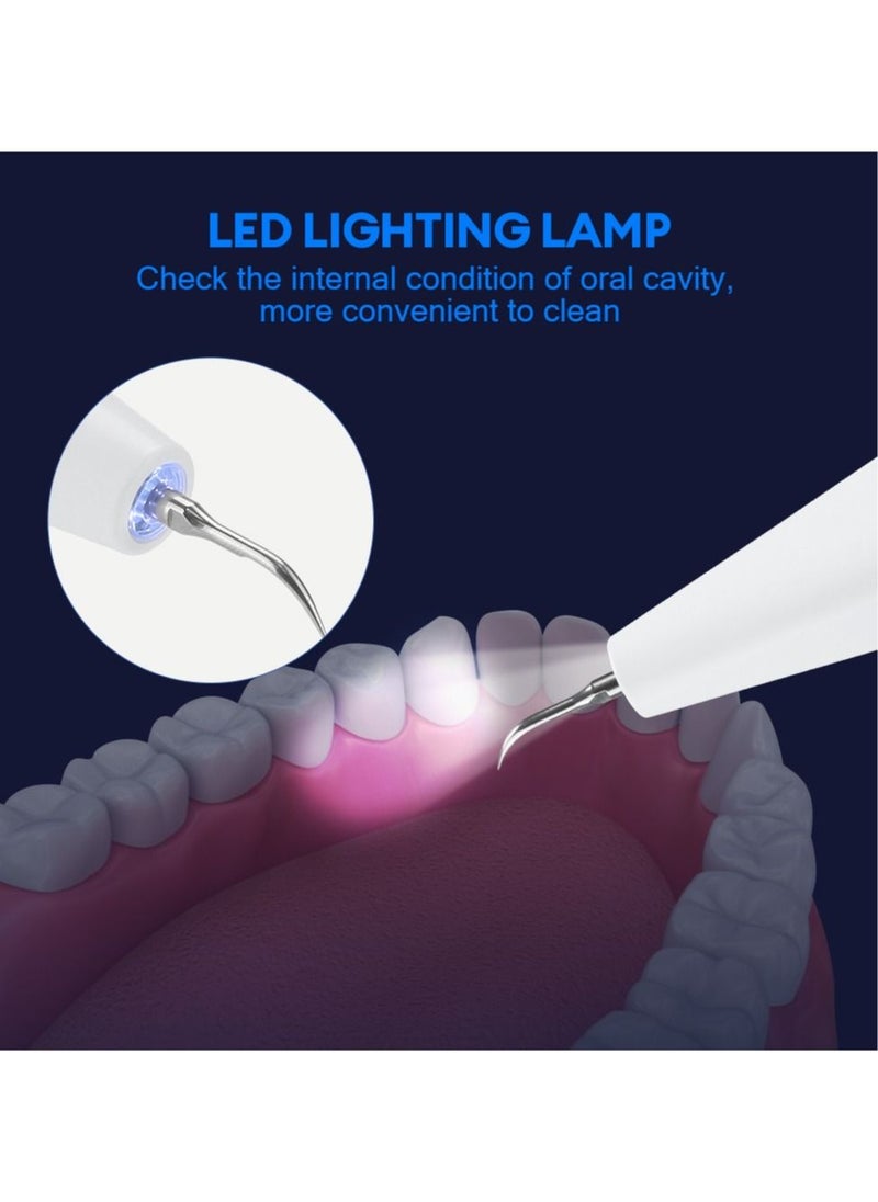 General - Ultrasonic Scaler Calculus Remover Teeth Whitening Tool for Home and Travel, 3 Modes Adjustable, White - Image 1