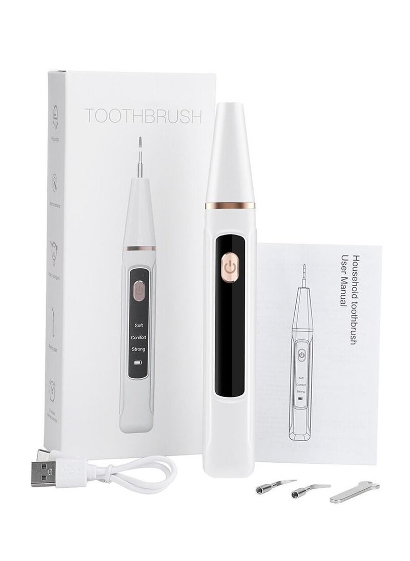 General - Ultrasonic Scaler Calculus Remover Teeth Whitening Tool for Home and Travel, 3 Modes Adjustable, White - Image 1