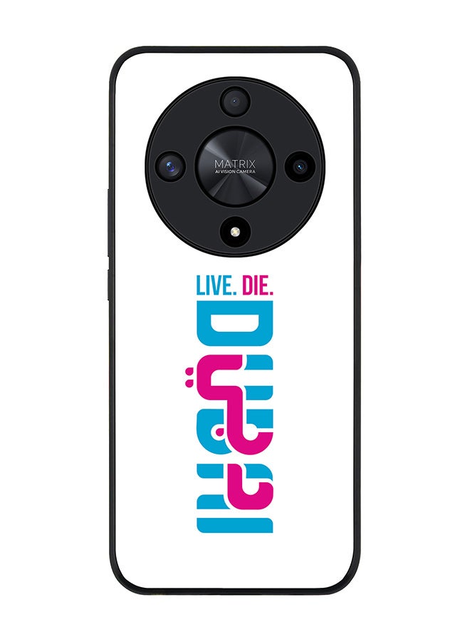 Stylizedd Rugged Black edge case for Honor X9b, Slim fit Soft Case Flexible Rubber Edges Anti Drop TPU Gel Thin Cover- Live Die DUBAI - Image 1