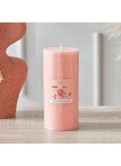 Qara Rose Garden Pillar Candle 6.8 x 15 x 6.8 cm