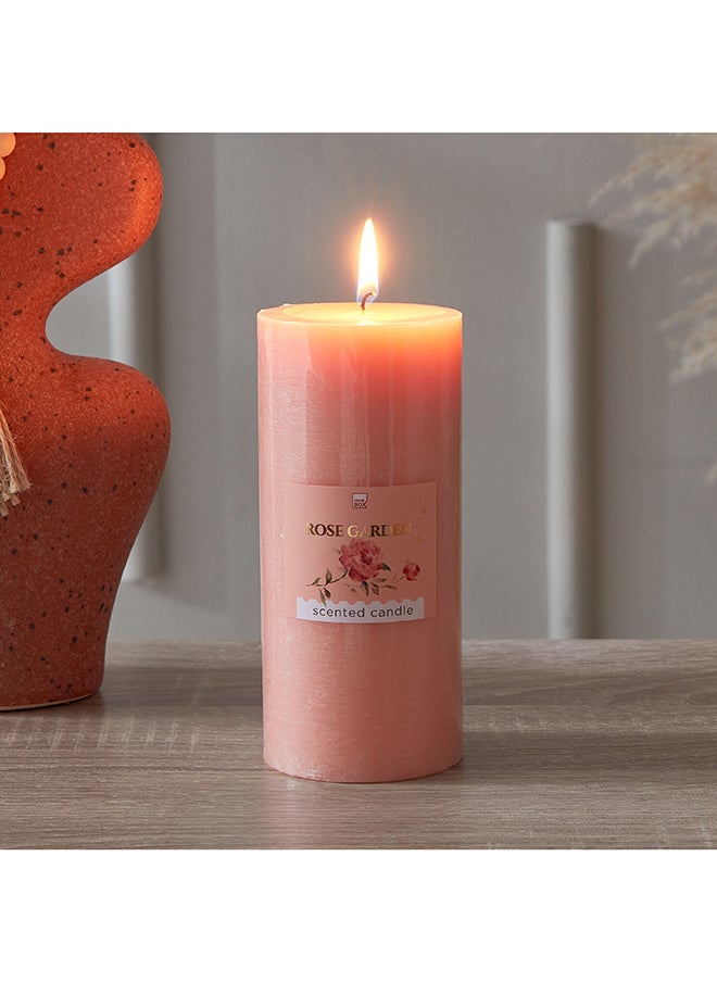 Home Box - Qara Rose Garden Pillar Candle 6.8 x 15 x 6.8 cm - Image 1