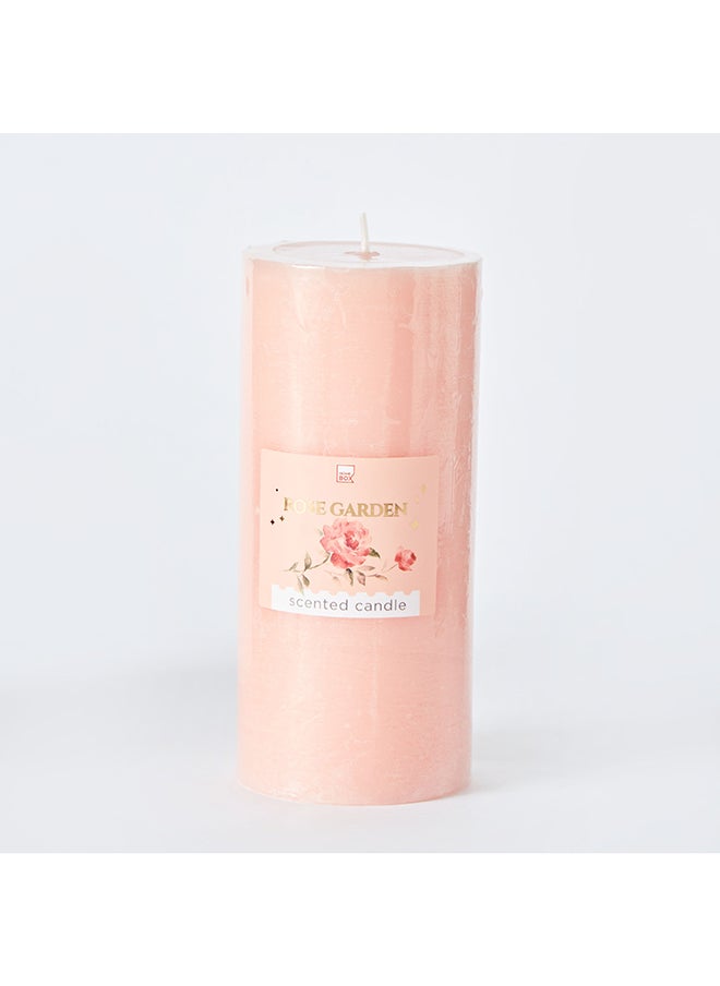 Home Box - Qara Rose Garden Pillar Candle 6.8 x 15 x 6.8 cm - Image 1