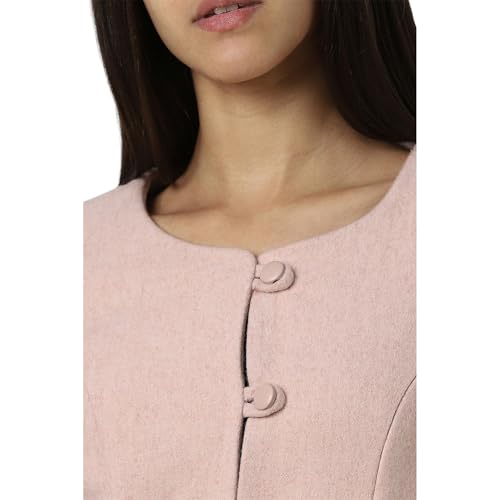 Van Heusen Women Pink Textured Casual Jacket - Image 5