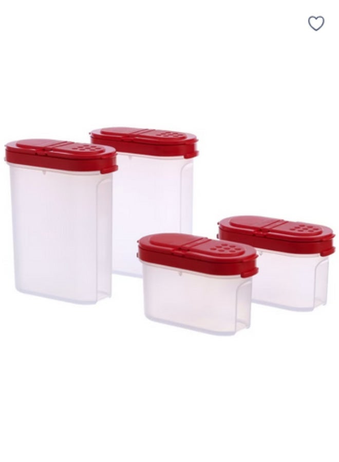 Tupperware modular spice shaker premium space saving storage, box for kitchen, office, home set of 4 pcs - Image 3