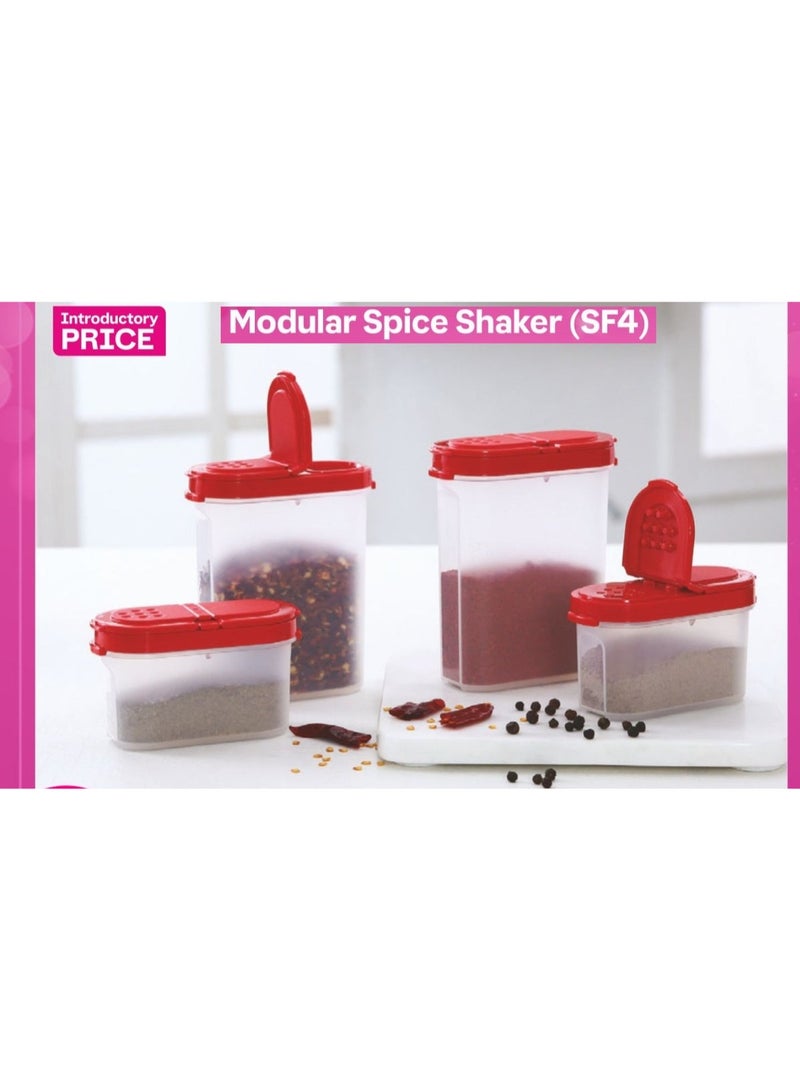 Tupperware modular spice shaker premium space saving storage, box for kitchen, office, home set of 4 pcs - Image 2