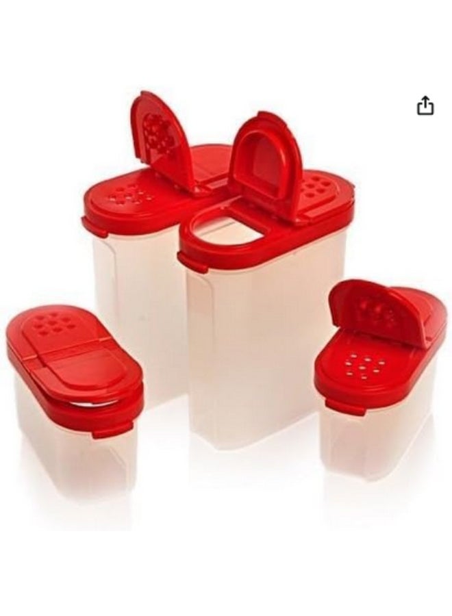 Tupperware modular spice shaker premium space saving storage, box for kitchen, office, home set of 4 pcs - Image 4