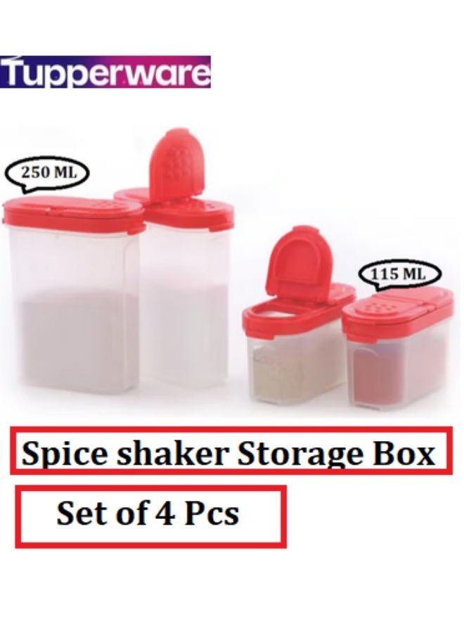 Tupperware modular spice shaker premium space saving storage, box for kitchen, office, home set of 4 pcs - Image 1