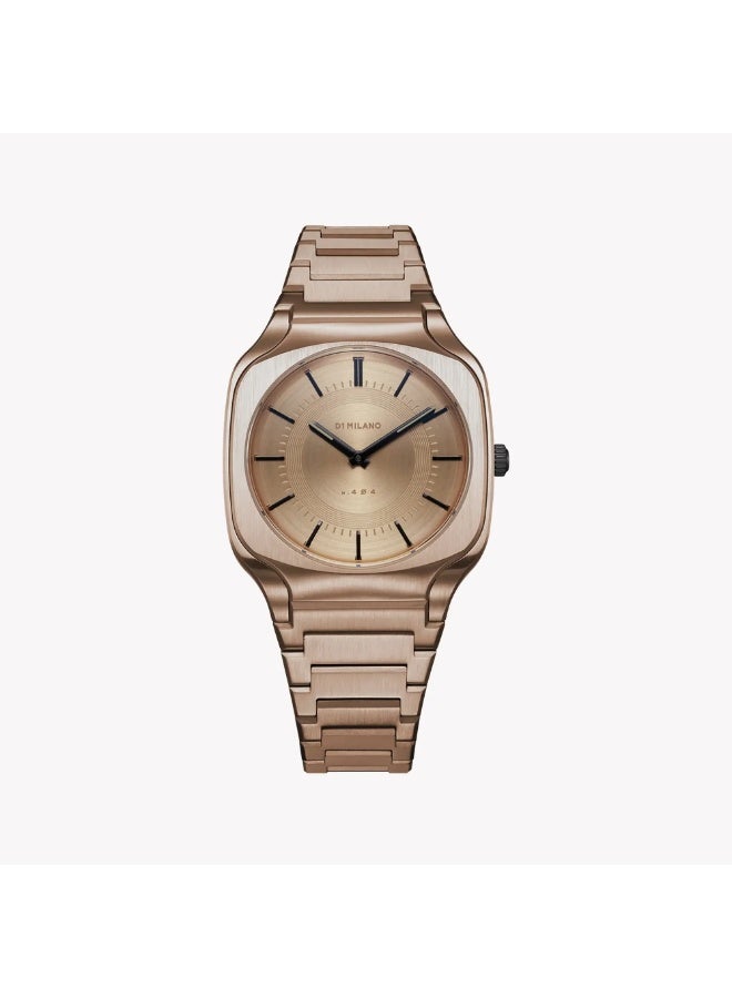 D1 MILANO Men's Gold Watch, Gold Dial | D1-SQBJ04 37mm - Image 1