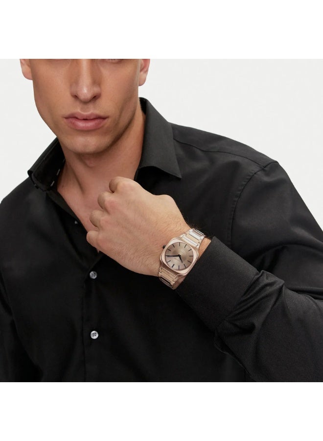 D1 MILANO Men's Gold Watch, Gold Dial | D1-SQBJ04 37mm - Image 4