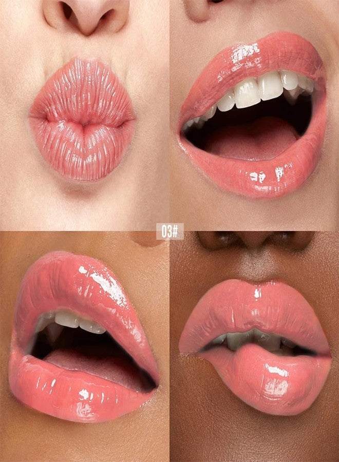 Houksouml زيت مغذي للشفاه، مرطب شفاه سائل عميق الترطيب، ملمع شفاه لامع غير لزج، لون مرطب للشفاه لشفاه ناعمة وملساء وصحية المظهر، عناية خفيفة الوزن ولامعة للشفاه للاستخدام اليومي - 3# - Image 3