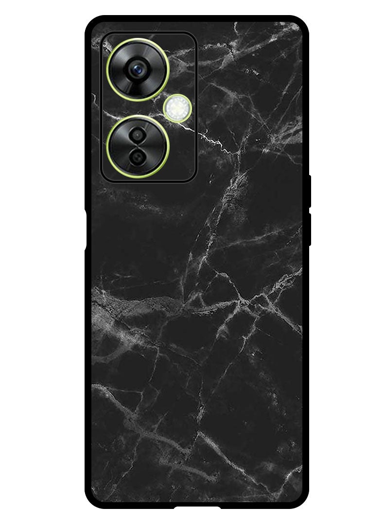 Theodor Protective Case Anti Scratch Shock Proof Bumper Cover For OnePlus Nord N30 Black Marble - Image 1