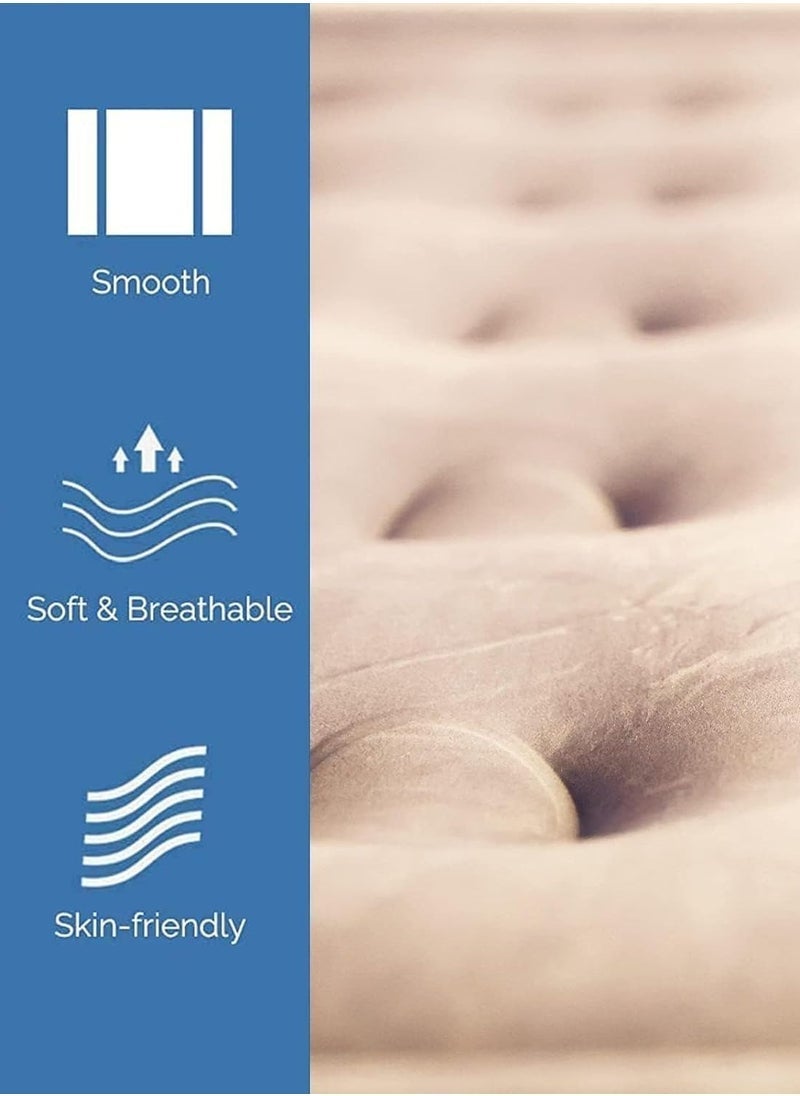 Gulf Trend Double Air Bed – Inflatable Air Mattress with Ultra Plush Fiber-Tech Technology | 200x150x40 cm | Comfortable & Durable Blow-Up Bed for Home, Guest Room, Travel, and Camping | Quick Inflation & Deflation | Portable with Repair Kit - Image 3