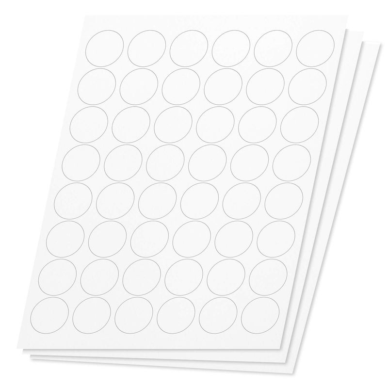 OfficeSmartLabels Round, Circle Dot, 1-1/5 inch Diameter Labels for Laser & Inkjet Printers (1.2 inch, 48 per Sheet, White, 480 Labels, 10 Sheets) - Image 4