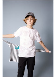 Boy Regular Fit Crew Neck Knitted Short Sleeve T-Shirt