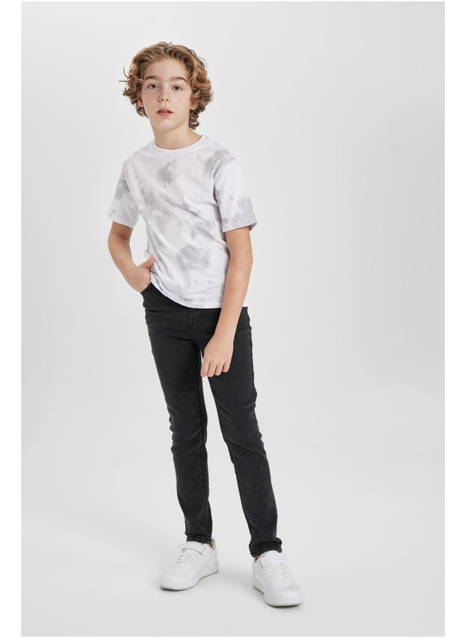 DeFacto - Boy Regular Fit Crew Neck Knitted Short Sleeve T-Shirt - Image 1