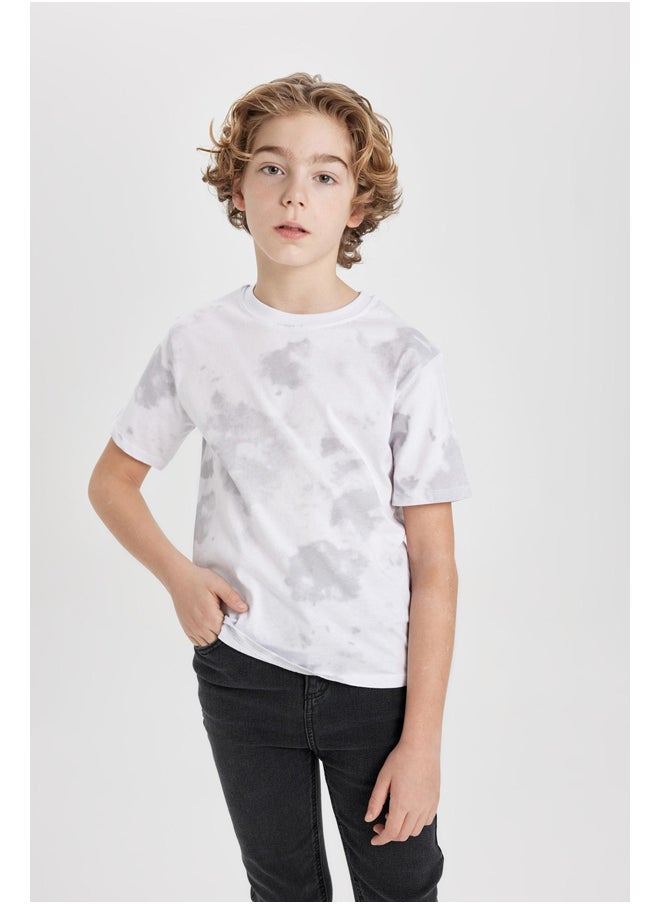 DeFacto - Boy Regular Fit Crew Neck Knitted Short Sleeve T-Shirt - Image 1