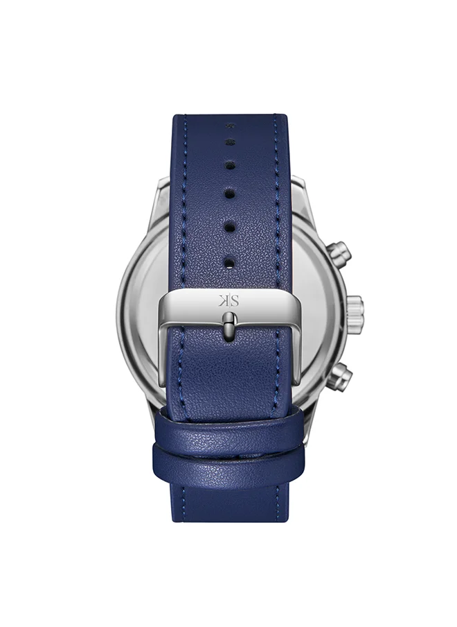 KENNETH SCOTT Men's Blue  Dial Analog Watch - K24121-SLNN