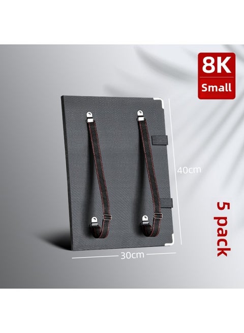 4K Sketch Board Art Student Picture Folder Sketch Tool Suit Full Set Backplane Picture Bag Word 8 Open Sketch Beginners-Color:[pack Of 5] 8k Waterproof Picture Clip