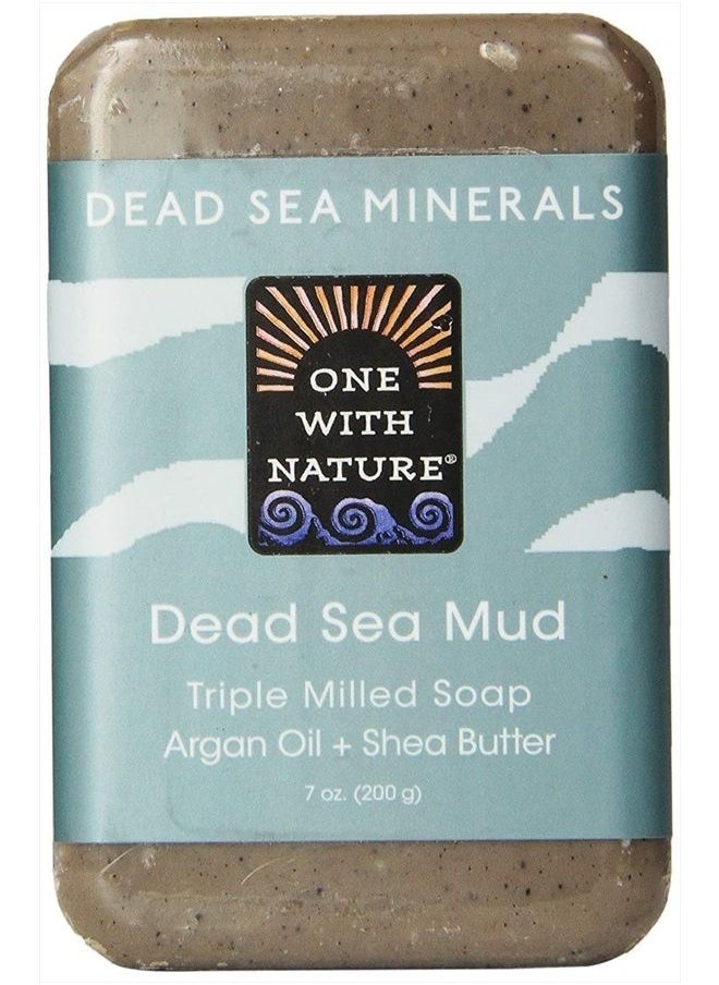 ONE WITH NATURE - Dead Sea Mud Dead Sea Minerals Soap, 7 Ounce Bar - Image 1