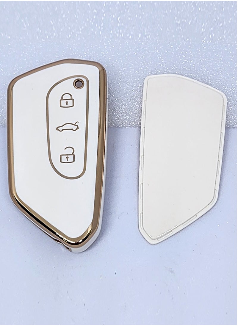 Service Zone 3 Buttons Silicon Car Key Cover For Volkswagen  - Image 2