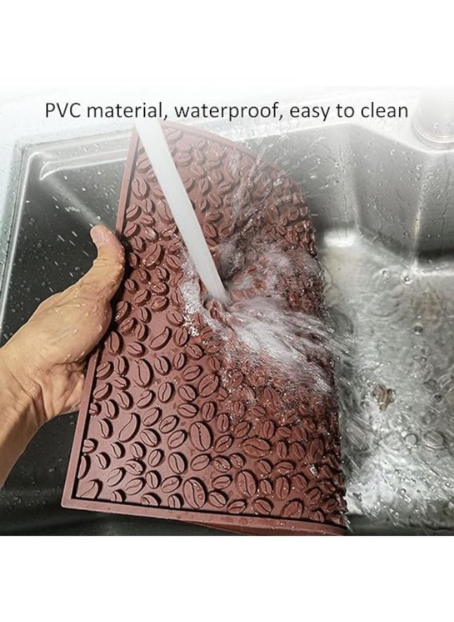 RANK - Dish Drying Silicone, Coffee Rubber For the barista and coffee corner Service Spill Mat Brown 40x30cm - Image 1