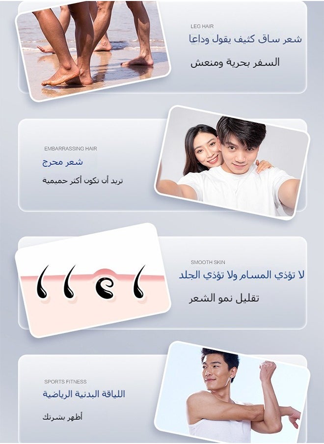 Veet - Men Intimate Hair Removal Kit, with Hair Removal Cream and Aftercare Balm, ​ (Suitable for sensitive areas, underarm, chest and body) - Image 1