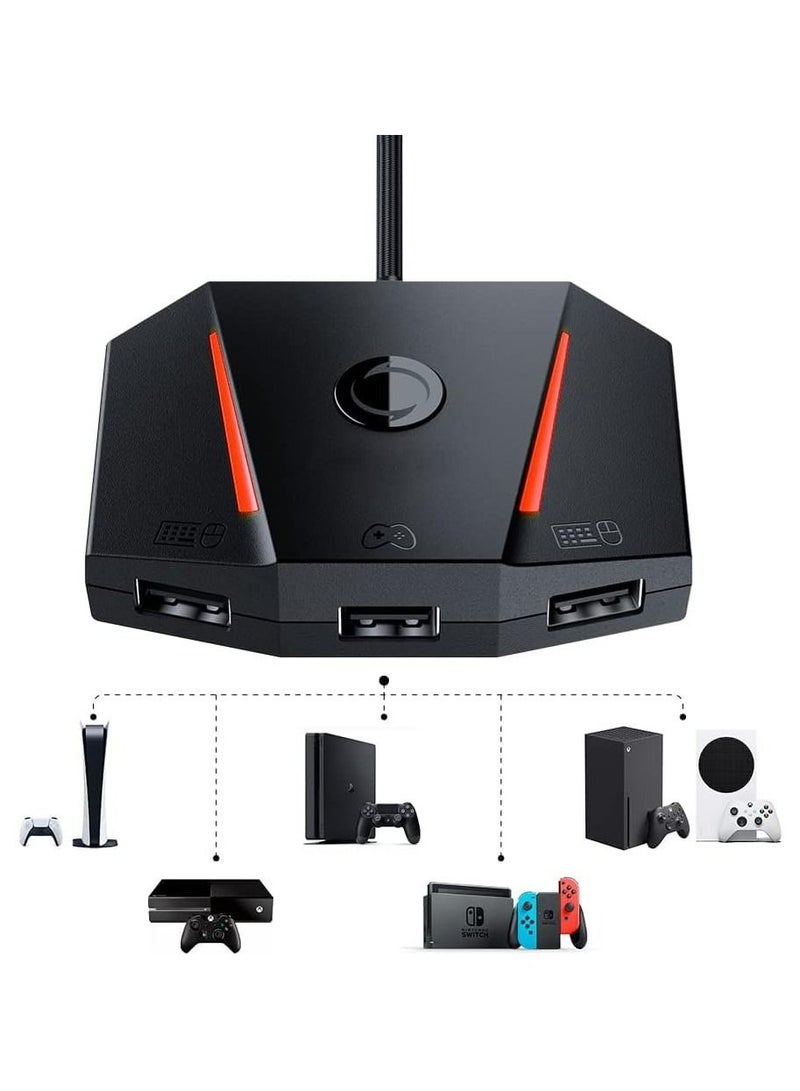 LEADJOY محول محول لوحة المفاتيح والماوس، محول محول وحدة التحكم لأجهزة Xbox One وXbox Series X/S وPlayStation 5 وPlayStation 4 وNintendo Switch - Image 1