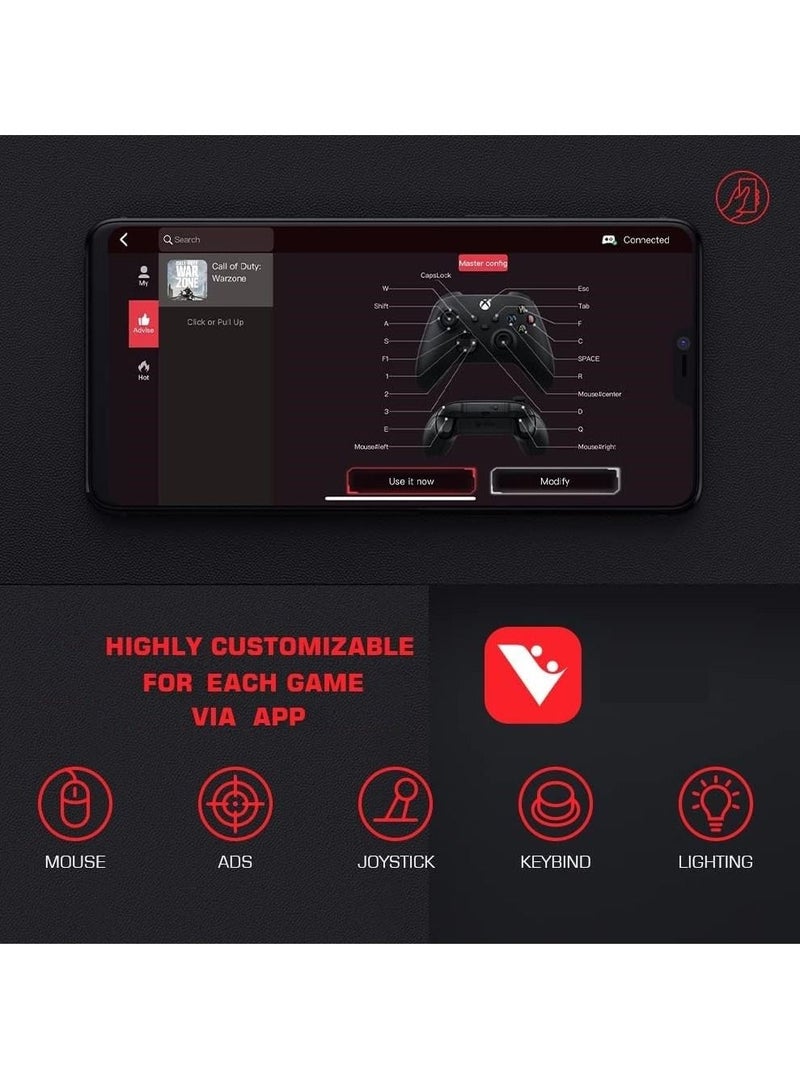 LEADJOY محول محول لوحة المفاتيح والماوس، محول محول وحدة التحكم لأجهزة Xbox One وXbox Series X/S وPlayStation 5 وPlayStation 4 وNintendo Switch - Image 5