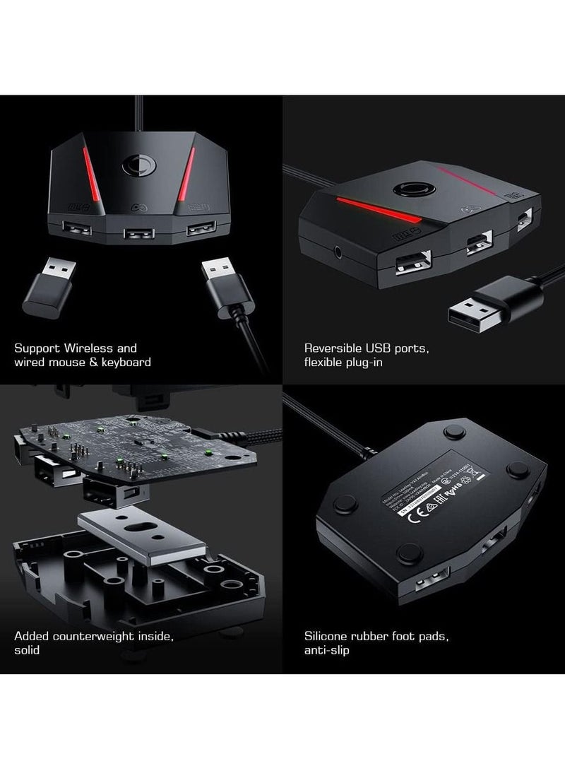 LEADJOY محول محول لوحة المفاتيح والماوس، محول محول وحدة التحكم لأجهزة Xbox One وXbox Series X/S وPlayStation 5 وPlayStation 4 وNintendo Switch - Image 4