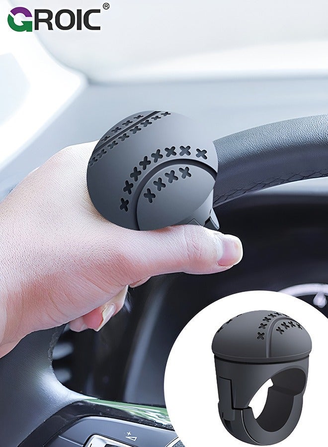 GROIC Car Steering Wheel Knob Spinners, Universal Vehicle Steering Wheel Ball Knob Vehicle, Steering Wheel Spinners Ball Suicide Knob for Car, Trucks, Tractors, Boat - Image 1