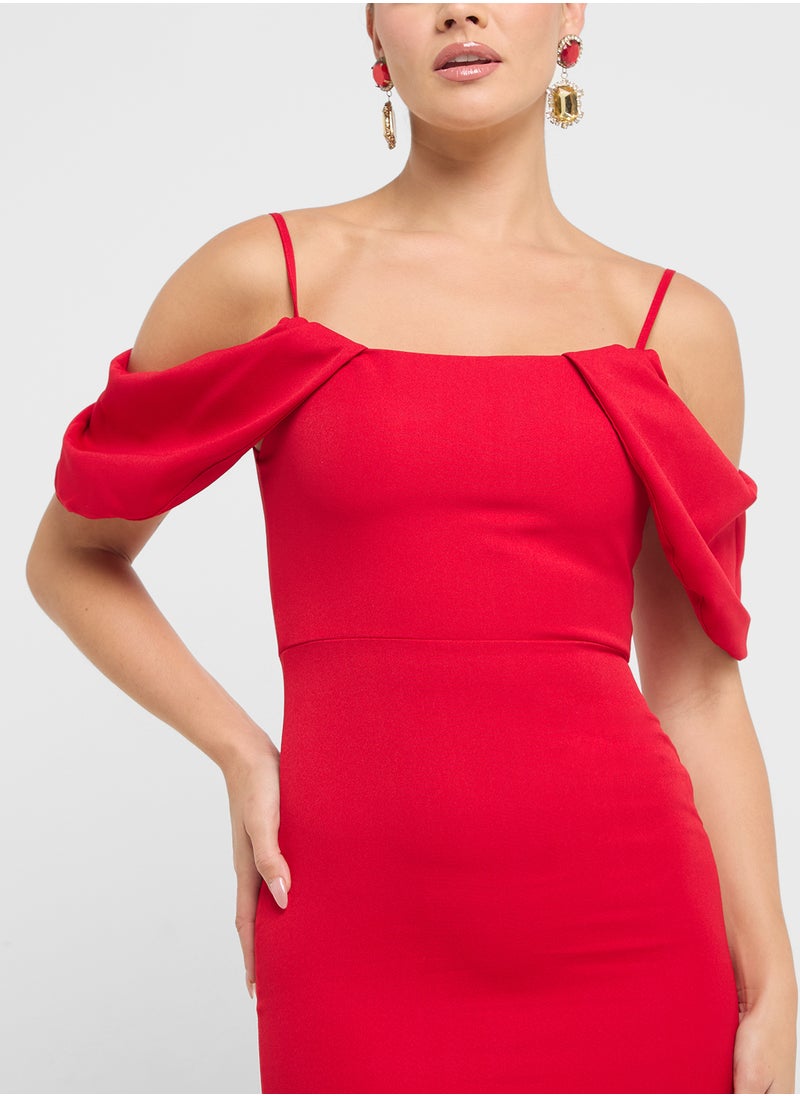 Ella Limited Edition Red Ruffle Mini Dress  - Image 3