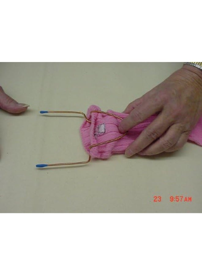 Embroidex 2 آلة تطريز سهلة مع مساعدة تثبيت الجوارب / مجموعة حلقات من 2 = للكبار والأطفال - Image 1