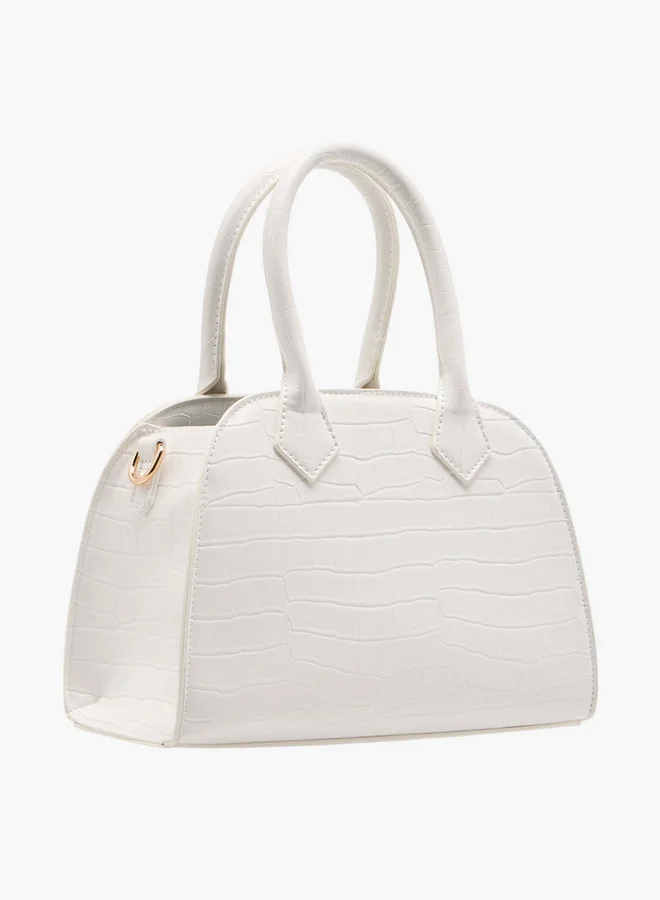 Flora Bella By Shoexpress Women's Textured Crossbody Bag with Detachable Strap