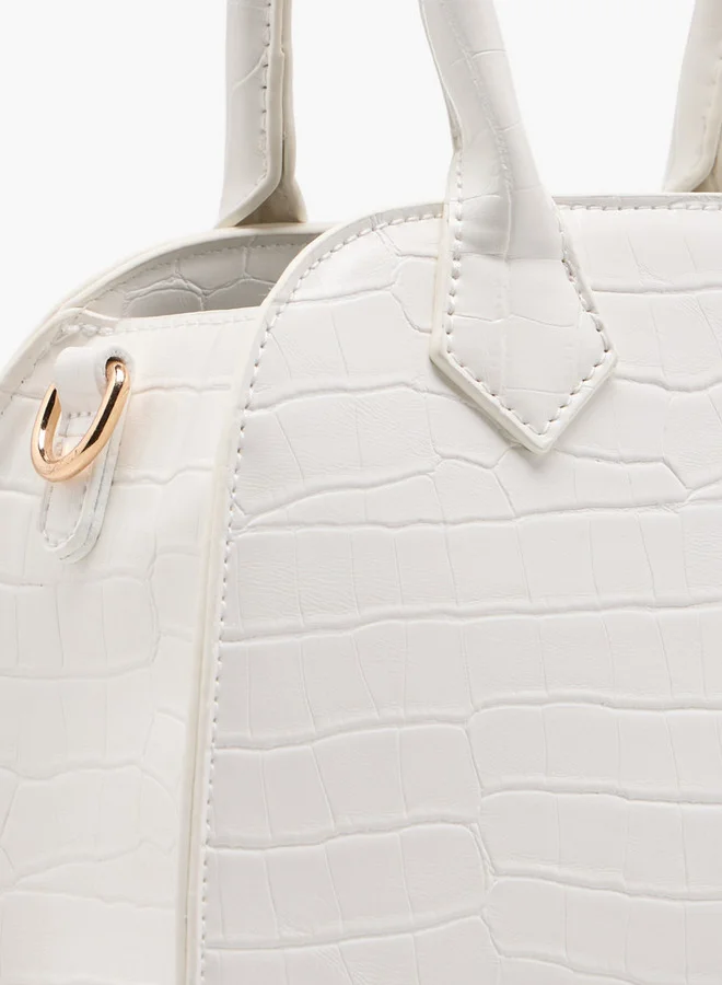 Flora Bella By Shoexpress Women's Textured Crossbody Bag with Detachable Strap
