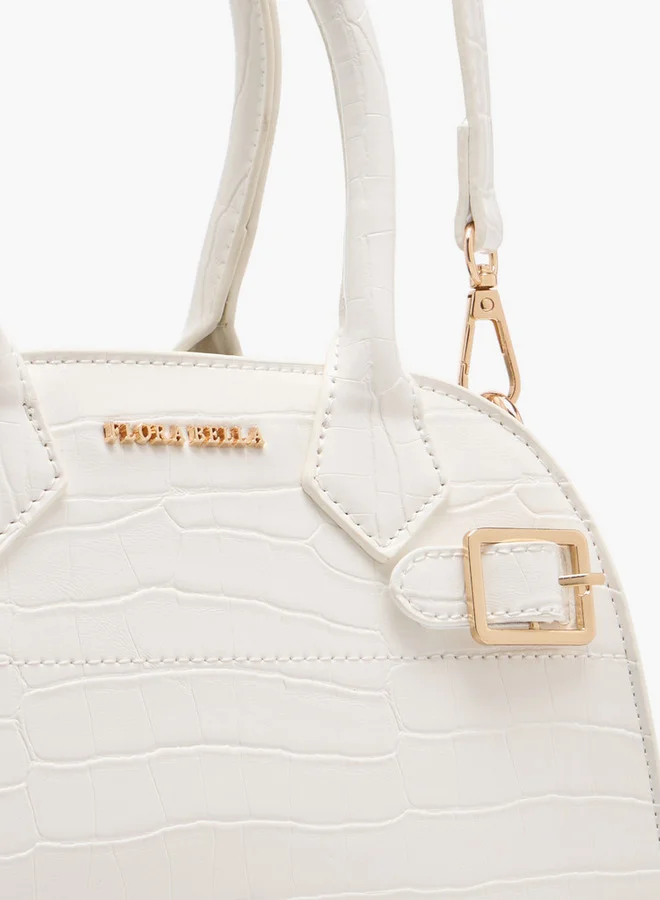 Flora Bella By Shoexpress Women's Textured Crossbody Bag with Detachable Strap