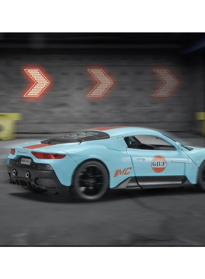 حديقة الألعاب سيارة لعبة مصبوبة مع صوت وضوء - مركبات إصدار الخليج، ألعاب سيارات مصبوبة مزخرفة، هدية تفاعلية للأطفال، مثالية للعب والعرض - Image 5