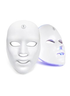 SYOSI LED Light Therapy Face Mask, 7 Colours Light Therapy Mask Beauty Photon Therapy Mask for Face Skin Rejuvenation Facial Skin Treatment Anti-Aging Anti Acne Anti Wrinkle  - Image 1