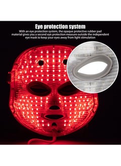 SYOSI LED Light Therapy Face Mask, 7 Colours Light Therapy Mask Beauty Photon Therapy Mask for Face Skin Rejuvenation Facial Skin Treatment Anti-Aging Anti Acne Anti Wrinkle  - Image 4