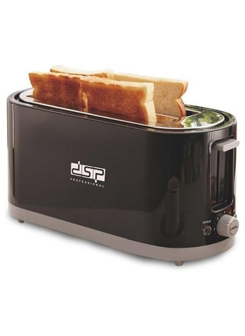 DSP Toaster - 4 Slice Capacity, 7 Browning Levels Anti-Clogging Function, Defrost, Reheat, Cancel Functions with Indicator, 1400W KC2046