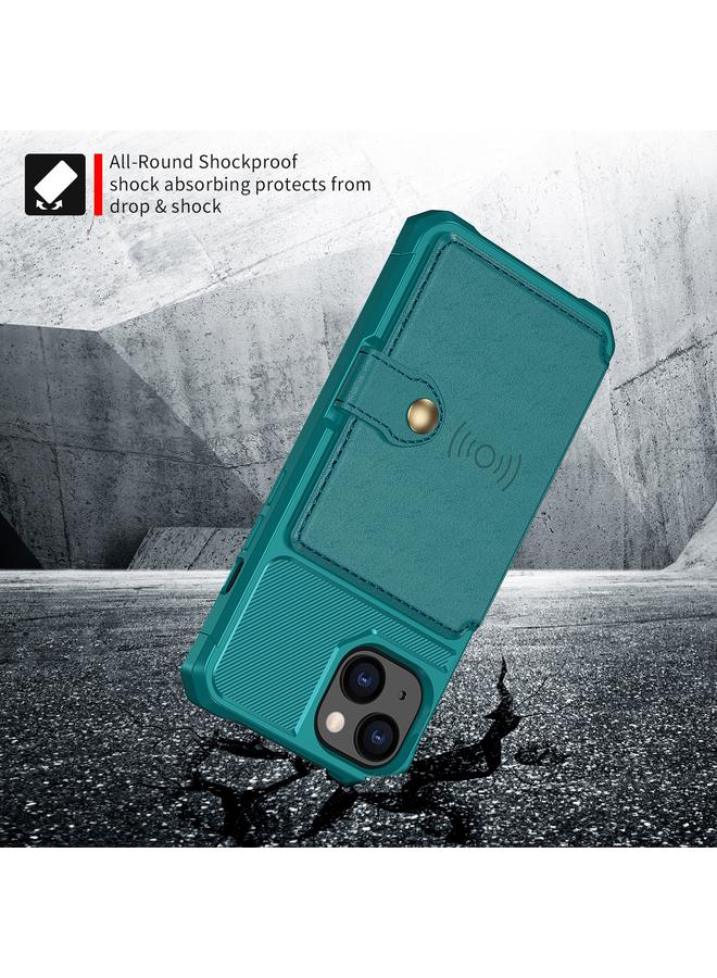 Zaboon Case For iPhone 13 mini Magnetic Wallet Card Bag Leather Case - Image 4