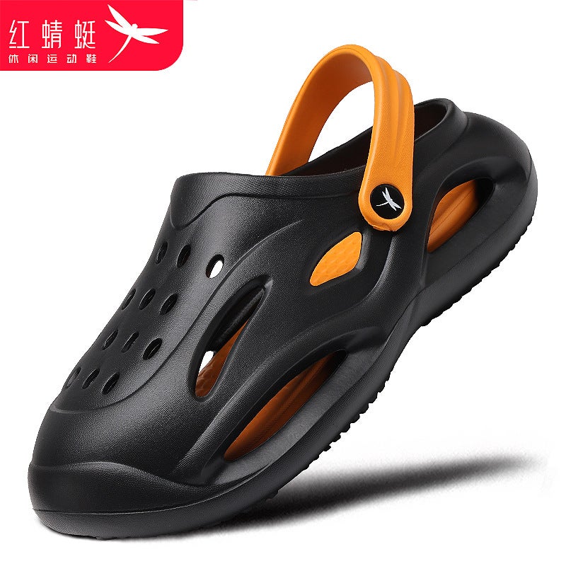 Red Dragonfly Wading Men'S Sandals Croc Shoes Men'S Deodorant Anti-Slip Outerwear Tracing Shoes Sandals And Slippers - Image 2