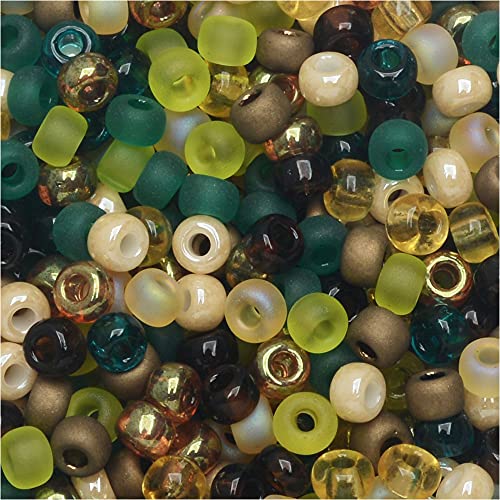 Miyuki Round Seed Beads Size 8/0 22g Earthtones Mix - Image 1