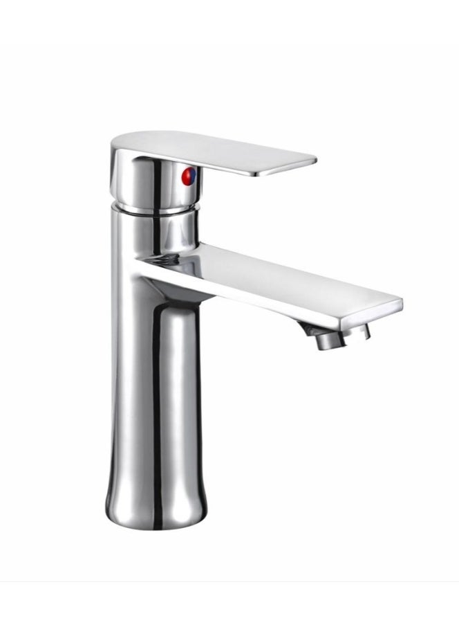 Wash Basin Mixer Faucet,Bathroom Basin Faucet,Water Mixer Kitchen Hot and Cold Water, Single Tap for Sink, Bathroom Sink Faucets with Included Hoses - Image 1