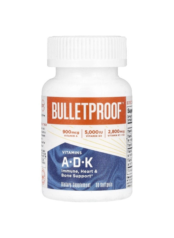 Bulletproof BulletProof, Vitamins A·D·K, 30 Softgels 